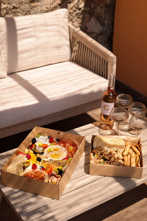 plateau aperitif vin